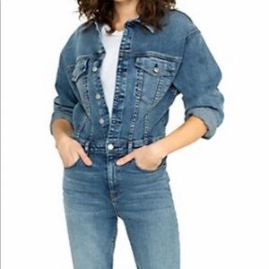 Hudson Fitted Stretch Denim Jumpsuit